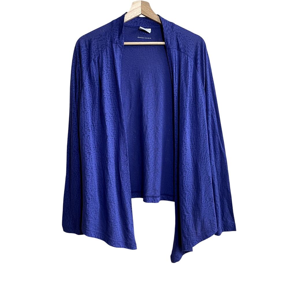 Columbia omni-wick indigo cardigan‎ women's size XL cotton outdoors lightweight